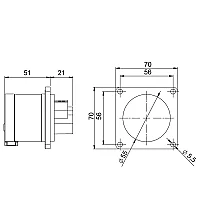 Mete Enerji 406217V 4X32A Makine Fiş Düz Ip44 Vidalı - 2