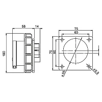 Mete Enerji 406223V 5X32A Makine Fiş Düz Ip67 Vidalı - 2