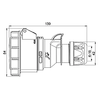 Mete Enerji 406404V 4X16A Uzatma Priz Ip67 Vidalı - 2