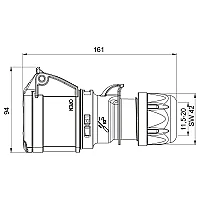 Mete Enerji 406409V 4X32A Uzatma Priz Ip44 Vidalı - 2