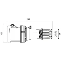 Mete Enerji 406417 5X63A Uzatma Priz Ip44 - 2
