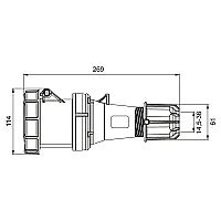 Mete Enerji 406418 5X63A Uzatma Priz Ip67 - 2