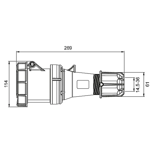 Mete Enerji 406418 5X63A Uzatma Priz Ip67 - 2