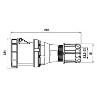 Mete Enerji 406420 5X125A Uzatma Priz Ip67 - 2