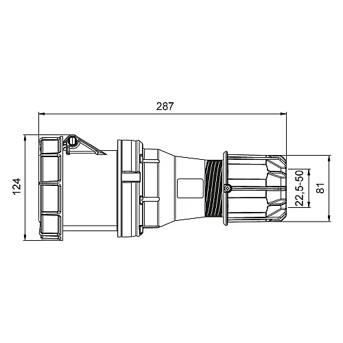 Mete Enerji 406420 5X125A Uzatma Priz Ip67 - 2