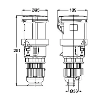 Mete Enerji T31463 5X63A Uzatma Priz Ip44 - 2