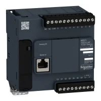 Schneider Electric TM221C16T Modicon M221 PLC Kompakt Tip Ethernetsiz 24 V DC 9 / 7 T 2 x 0-10V / - 1 x RS485 - 1