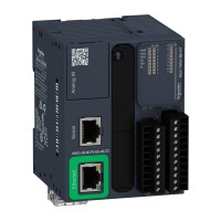 Modicon M221 PLC Modüler Tip Ethernetli 24 V DC 8 / 8 T 2 x 0-10V / - 1 x RS485 - 1