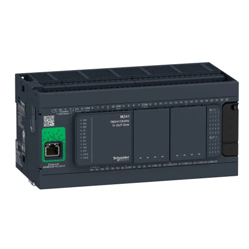 Schneider Electric TM241CE40R Modicon M241 PLC Kompakt Tip Ethernetli 100-240 V AC 24 / 16 R - 1 x Ethernet , 2 x RS485 - 1