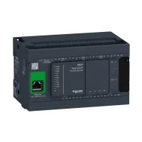 Schneider Electric TM241CE24T Modicon M241 PLC Kompakt Tip Ethernetli 24 V DC 14 / 10 T - 1 x Ethernet , 2 x RS485 - 1