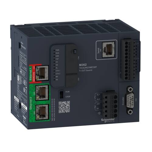 Modicon M262 Motion PLC 2 X Ethernet IP/Modbus TCP(1) 1 X Sercos 1 X Serial Line - 1