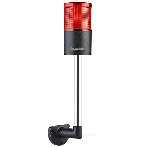Mucco SNT-7012-C1-4-L-20U 12-24V AC/DC Flaşörlü Buzzer'sız Tek Katmanlı Duvar Işıkları 20cm - Kırmızı - 1