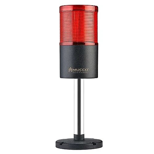 Mucco SNT-7012-DB1-5-10U 12-24V AC/DC Flaşörlü Buzzer'sız Tek Katmanlı Yüzey Yığın Işıkları 10cm - Kırmızı - 1