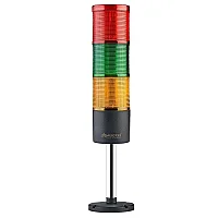 Mucco SNT-7013-CB3-10U 12-24V AC/DC Flaşörlü Buzzer'sız Üç Katmanlı 10cm Yüzey Yığın Işıkları - 1