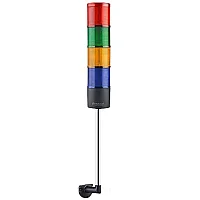 Mucco SNT-7013-CB4-L-30U 12-24V AC/DC Flaşörlü Buzzer'sız Dört Katmanlı Duvar Yığınlı Işıklar 30cm - 1