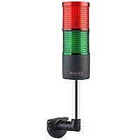 Mucco SNT-7013-FB2-L-10U 12-24V AC/DC Flaşörlü Buzzer'sız İki Katmanlı 10cm Duvar Yığın Işıkları - 1
