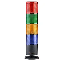 Mucco SNT-7013-FB4 12-24V AC/DC Flaşörlü Buzzer'lı Uzantı Olmadan Dört Katmanlı Yüzey Yığın Lambaları - 1