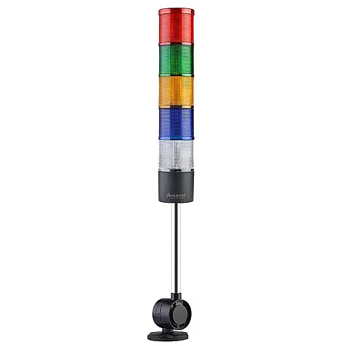 Mucco SNT-7013-S5-D-20U 12-24V AC/DC Flaşörlü Buzzer'sız Beş Katmanlı 20cm Katlanabilir Taban Işıkları - 1