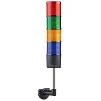 Mucco SNT-7013-SB4-L-10U 12-24V AC/DC Flaşörlü Buzzer'sız Dört Katmanlı 10cm Duvar Yığınlı Işıklar - 1