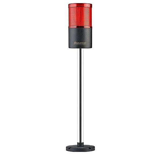 Mucco SNT-7022-DB1-5-30U 12-24V AC/DC Flaşörlü Buzzer'sız Tek Katmanlı 30cm Yüzey Yığın Işıkları - Kırmızı - 1