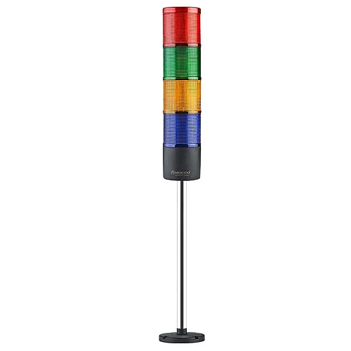 Mucco SNT-7022-DB4-30U 12-24V AC/DC Flaşörlü Buzzer'sız Dört Katmanlı 30cm Yüzey Yığınlı Işıklar - 1