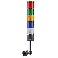 Mucco SNT-7024-D5-L-10U 12-24V AC/DC Flaşörlü Buzzer'sız Beş Katmanlı 10cm Duvar Yığınlı Işıklar - 1