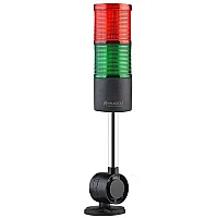 Mucco SNT-7024-F2-D-10U 12-24V AC/DC Flaşörlü Buzzer'sız İki Katmanlı 10cm Katlanabilir Taban Yığın Işıkları - 1