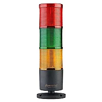 Mucco SNT-7024-FB3 24V DC Flaşörlü Buzzer'lı Uzantı Olmadan Üç Katmanlı Yüzey Yığın Lambaları - 1
