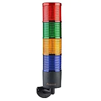 Mucco SNT-7024-FB4-L 24V DC Flaşörlü Buzzer'lı Dört Katmanlı Duvar Yığınlı Işıklar Uzatmasız - 1