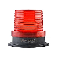 Mucco SNT-910-1 12-24V AC/DC Buzzer'sız 90 Serisi Sinyal Fenceli - Kırmızı - 1