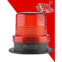 Mucco SNT-915-SL-1 Güneş Enerjili Sinyal İşareti - Kırmızı - 1