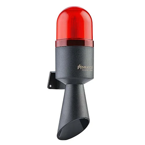 Mucco SNT-EB7013-C1-4 12-24V AC/DC Flaşörlü Eb70 Endüstriyel Uyarı Boruları 7 Tonluk - Kırmızı - 1