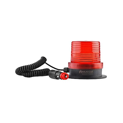 Mucco SNT-F915-2 Buzzer'sız Sigara Çakmak Fişli Manyetik Taban Strob Sinyal İşaretçisi - Kırmızı - 1