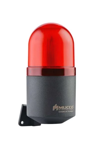Mucco SNT-K712-1 40-250V AC/DC 16 Melodili LED Işıklı Korna Kırmızı - 1