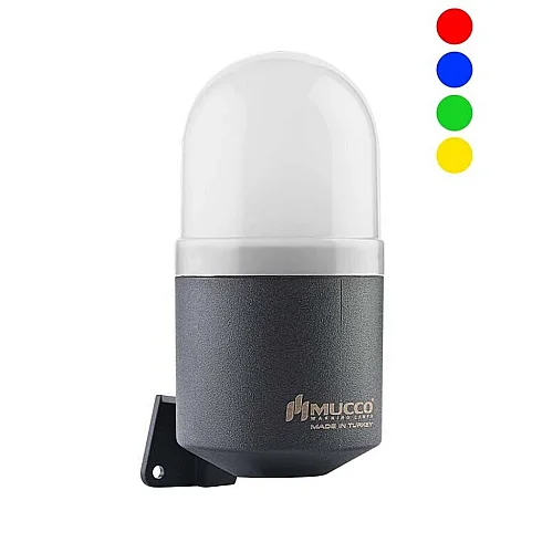 Mucco SNT-K72-RGB 12-24V DC Duvar Çok Renkli Rgb Led Uyarı Korna - 1