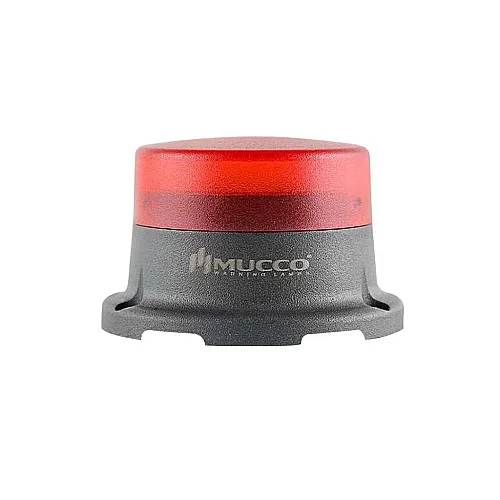 Mucco SNT-M715-F-2 24V AC/DC Flaşörlü Buzzer'lı 70 Serisi Mini Sinyal Fenceri - Kırmızı - 1