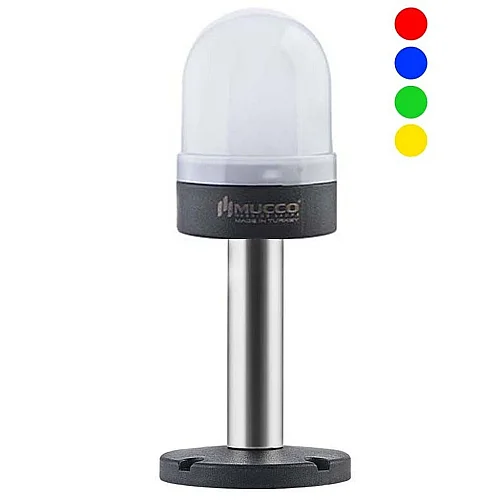 Mucco SNT-S74-B-RGB-20T Buzzer'lı Yüzey Çok Renkli Rgb Uyarı Işık Uzatma Tüpü 10cm Uzatma - 1