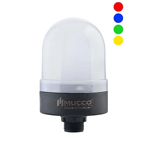 Mucco SNT-S74-B-RGB Buzzer'lı Nuta Bağlı Çok Renkli Rgb Uyarı Işığı - 1