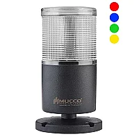 Mucco SNT-T72-RGB-D 40-250V AC/DC Buzzer'sız Katlanabilir Taban Çok Renkli Rgb Yığın Işığı - 1