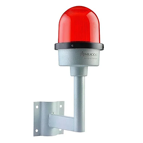 Mucco SNT-U125-D1-48-2 85-250V AC/DC Duvara Montaj Engel Lambası - Kırmızı - 1