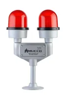 Mucco SNT-U125-DT2-22-2 85-260V AC/DC İki Kollu Uçak İkaz Lambası Yeşil - 1