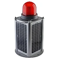 Mucco SNT-U125-SLT25-1 Güneş Panelli Yüzeye Montaj Engel Işığı - Kırmızı - 1