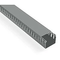 Mutlusan 001 005 025025 10 17 25X25 Kablo Kanalı Delikli Gri 1M - 1