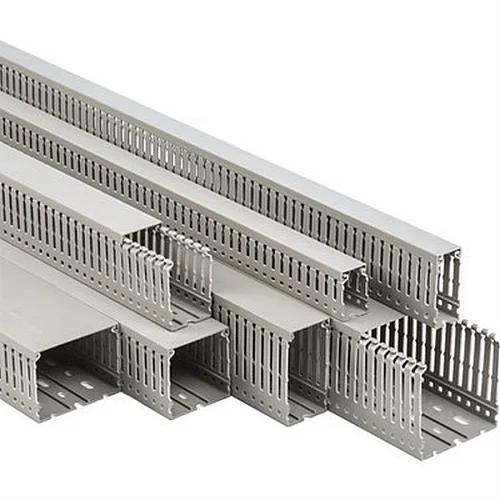 Mutlusan 001 005 025060 10 17 25X60 Kablo Kanalı Delikli Gri 1M - 1