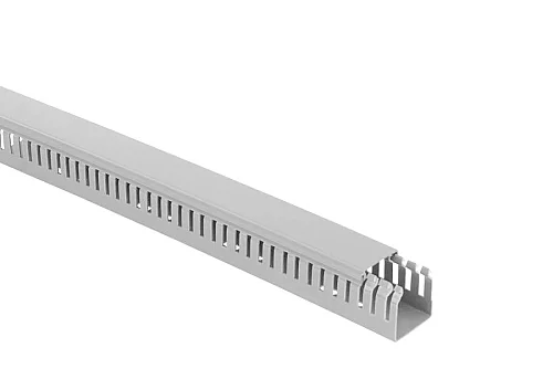 Mutlusan 001 005 040040 10 17 40X40 Kablo Kanalı Delikli Gri 1M - 1