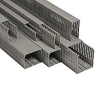 Mutlusan 001 005 040060 10 17 40X60 Kablo Kanalı Delikli Gri 1M - 1