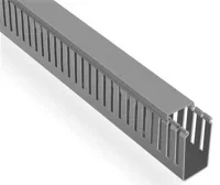 Mutlusan 001 005 060040 20 17 60X40 Kablo Kanalı Delikli Gri 2M - 1