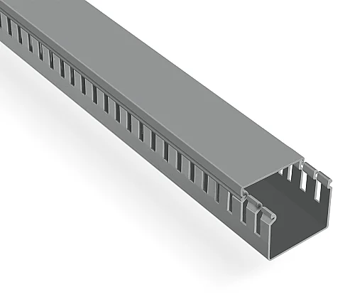 Mutlusan 001 005 060040 20 17 60X40 Kablo Kanalı Delikli Gri 2M - 2