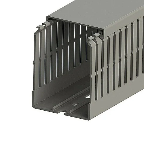 Mutlusan 001 005 060080 10 17 60X80 Kablo Kanalı Delikli Gri 1M - 1