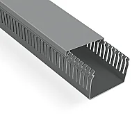 Mutlusan 001 005 080060 20 17 80X60 Kablo Kanalı Delikli Gri 2M - 1